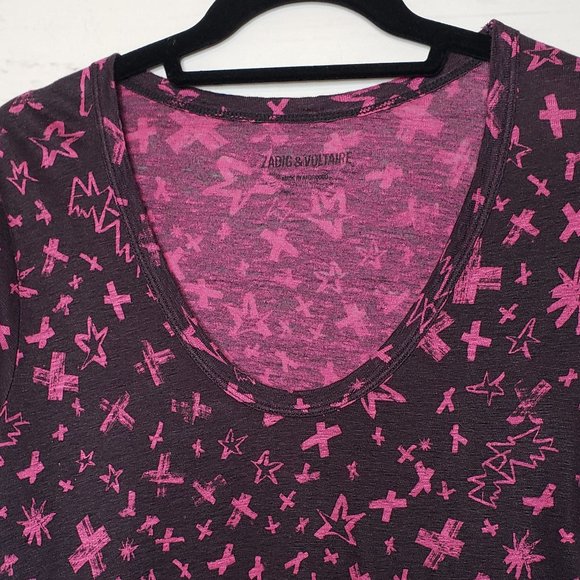 Zadig & Voltaire Aretha Short Sleeve Linen Top - Picture 4 of 10